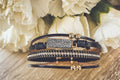 Beautiful Black Leather Bracelet