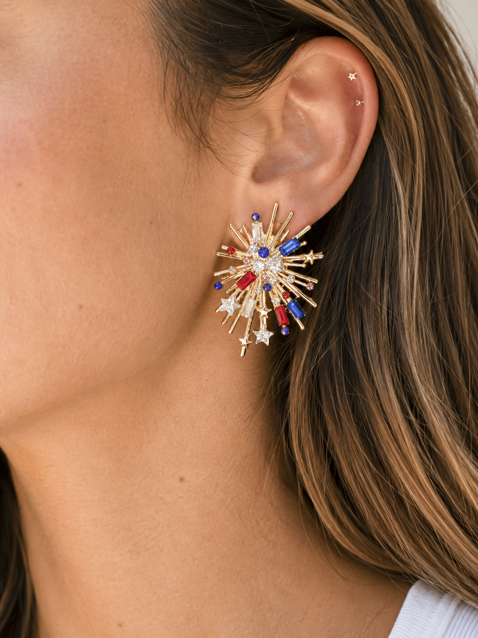 Beaded Firework Earrings