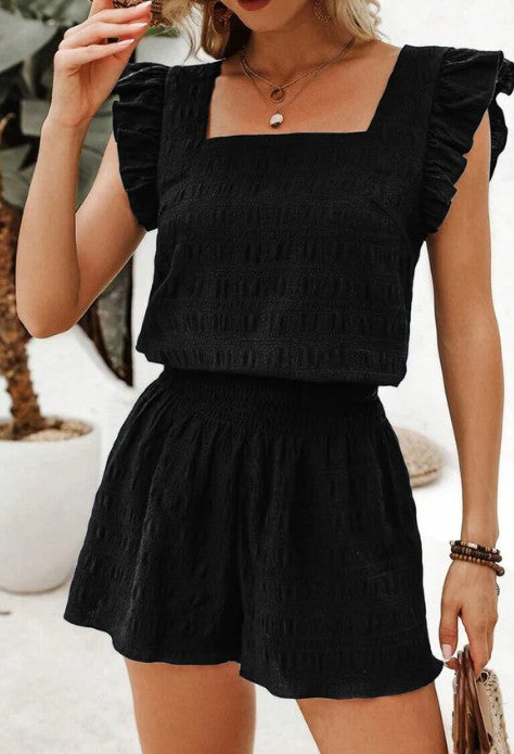 Textured Shirred Set