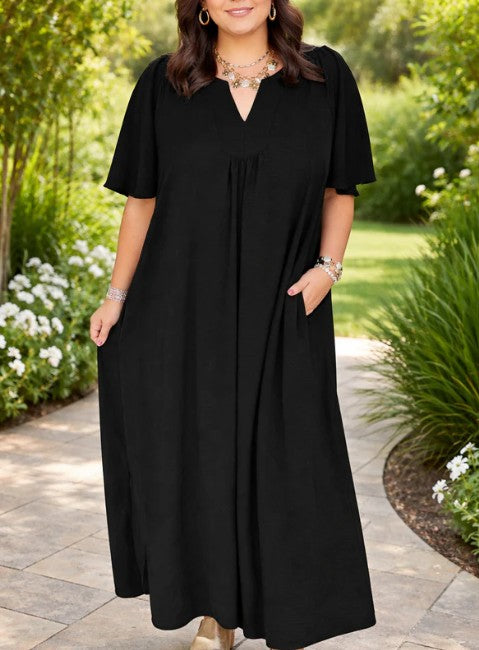 Black Plus Loose Dress