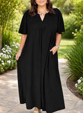 Black Plus Loose Dress