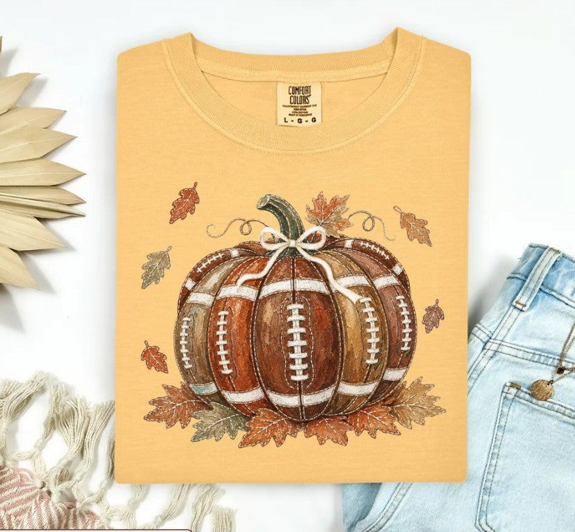 Football Pumpkin Tee