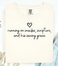 Snacks, Scripture, Saving Grace Tee