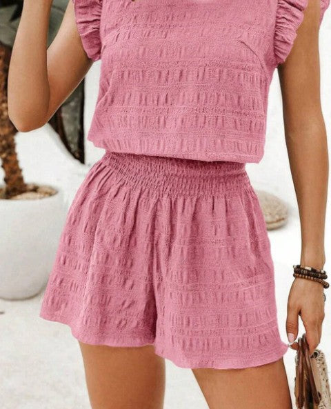 Textured Shirred Set