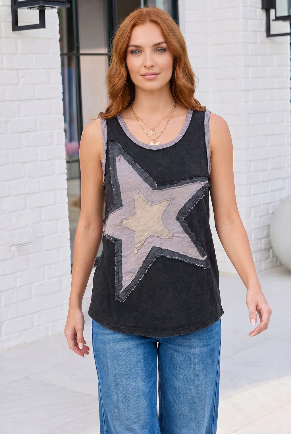 Star Power Mineral Washed Tank Top